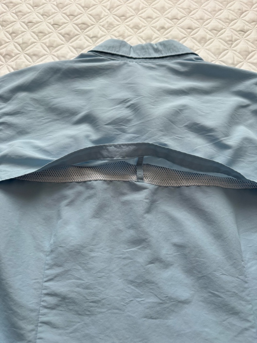 L.L. Bean Light Blue Tropicwear Button-Down Long Sleeve Sun Block Shirt Sz XLP - Picture 16 of 16